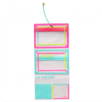 Lightree Travel Pouch, Color Lining, Neon, Gummiband Verschluss, haengend